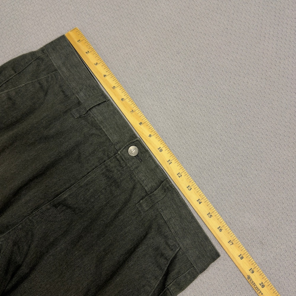 Volcom Pants Mens 33x31 Green Cotton Blend Chino Straight Fit Skater Casual - Picture 10 of 11